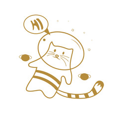 Doodle Cheerful Child Illustration