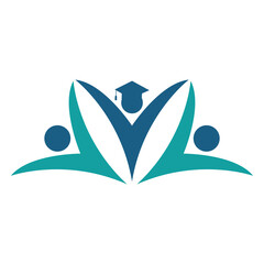 Obraz premium Modern Education Logo