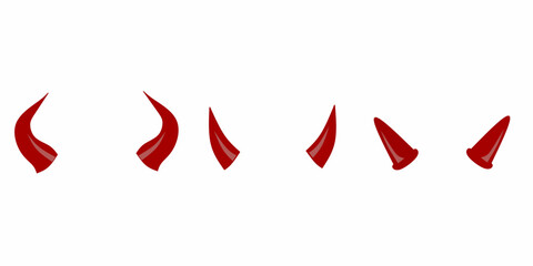 Devil horns halloween costume icon. 