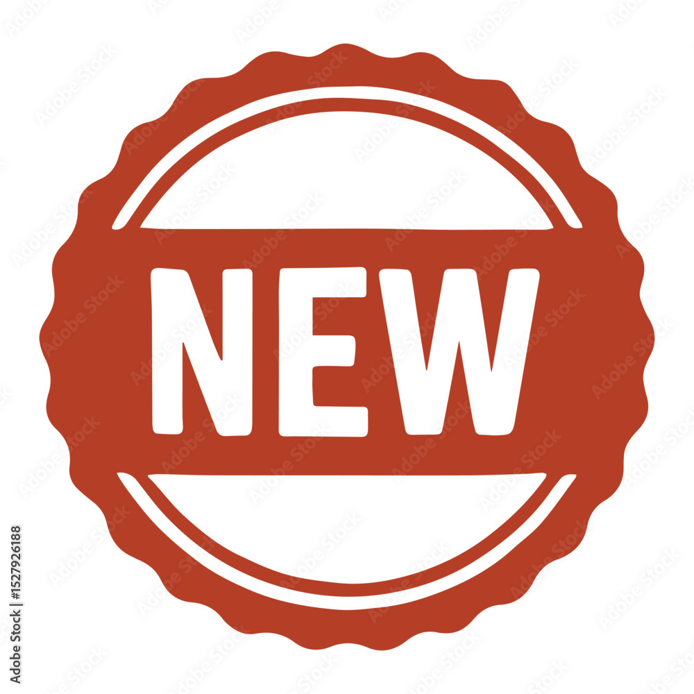 Fototapete seal new icon stamp frame vector on white background vector seal on white background