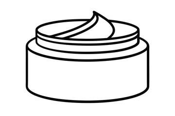 Cream Jar Skincare Product Packaging Design Illustration