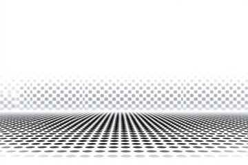 Abstract geometric perspective, black and gray dots