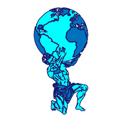 atlas titan metologi yunani