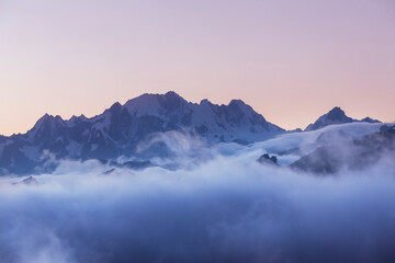 Fog in the mountains