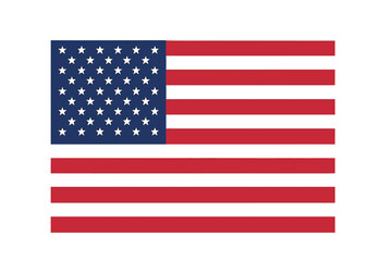 Vector of the united states of america flag icon with stars and stripes illustration