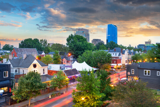 Lexington, Kentucky, USA Downtown City Skyline