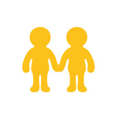 Two Men Holding Hands