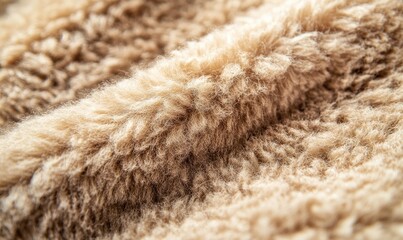 A close up of a fuzzy, brown fur texture