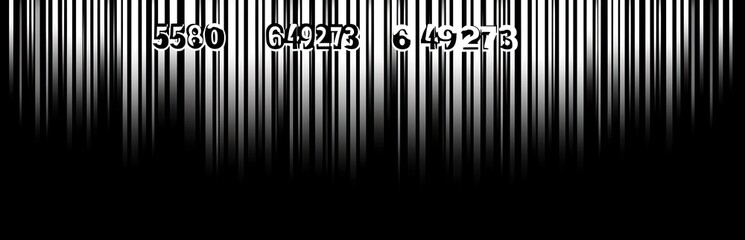 Black and white barcode with numbers