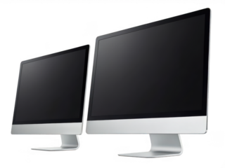 Dual monitor png computer monitors png dual screen setup png work desk monitor png double screen png monitor setup png display monitors png transparent background image