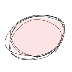 bubble text blank with lines