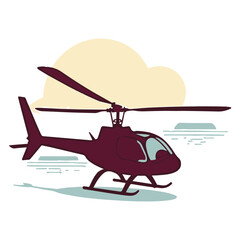Using Chemicals to Combat Wildfires in Helicopter Airspace