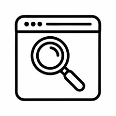 globe search vector icon
