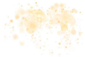 Soft Golden Bubble Light Overlay with Glittering Circles for Luxury, Event, or Abstract Background Creation
