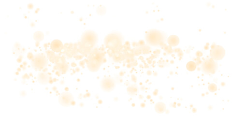 Floating Yellow Light Particles with Bright Glow Effect for Festive Decoration, Fantasy or Dream Design