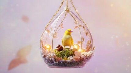 Golden Melody in a Glass Garden