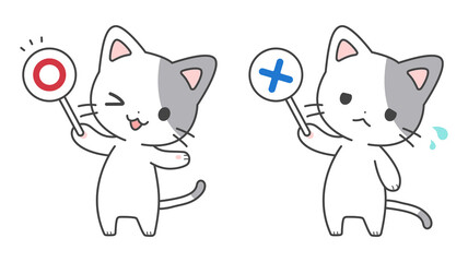 〇×クイズ猫セット