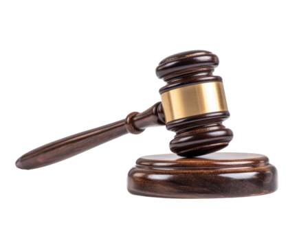 Legal gavel symbolizing justice and courtroom decisions