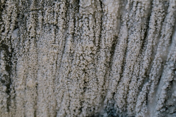 Salt mountain and formations, Praid, Romania. 