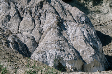 Salt mountain and formations, Praid, Romania. 