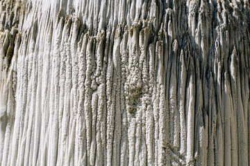 Salt mountain and formations, Praid, Romania. 