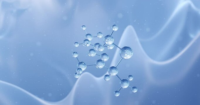 Butocarboxim rotating molecular structure, 3d model of insecticide
