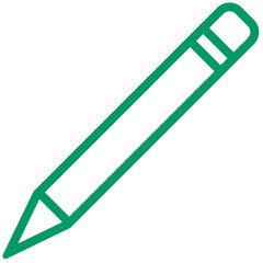 green outline pencil icon