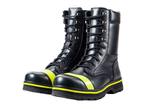 firefighter boots png fire rescue boots png fire safety boots png fireman boots png protective boots png fire gear boots png emergency boots png transparent background image