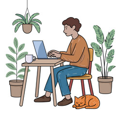 Home office setup for remote work crafting a cozy space for virtual meetings