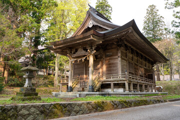 出羽三山神社境内の天宥社　山形県鶴岡市