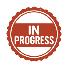 seal in progress icon stamp frame vector on white background
Vector seal on white background