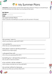 Summer Starts Here! My Last Day of School Reflection Book