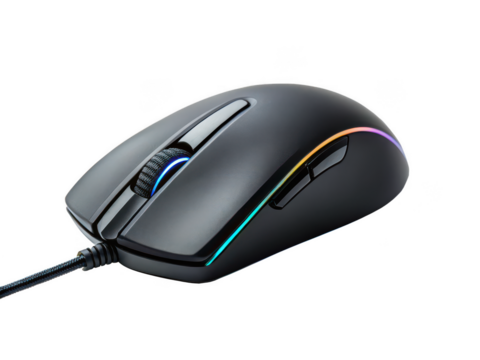 gaming mouse png RGB gaming mouse png ergonomic gaming mouse png wired mouse png high DPI mouse png PC gaming accessory png programmable mouse png transparent background image