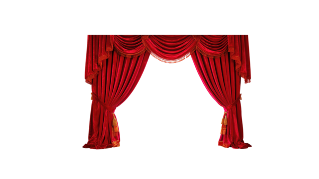 red curtain png - Powered by Adobe