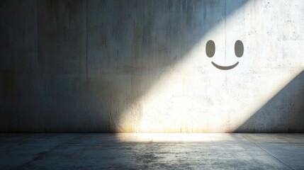 A subtle smile exchanged between two people in a quiet room, representing an imperceptible moment of connection
