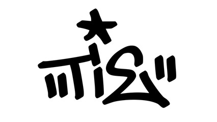 Graffiti tag “Tie” in bold street handstyle. Urban vector lettering perfect for formalwear merch, fashion accessory branding, and stylish lifestyle graphic design.
