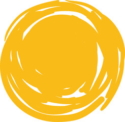 Grungy vector ink circles. Brush hand drawn textured style round shapes. 