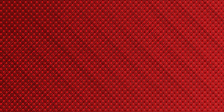 Red diagonal geometric shape with halftone. Modern fiber textured vector, eps 10