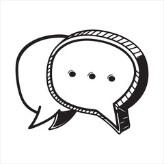 Chat Bubble Icon – Minimal Communication Symbol for Messaging and Social Apps