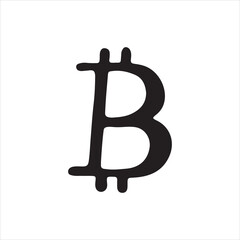 Bitcoin Icon – Secure and Stylish Crypto Money Design Element