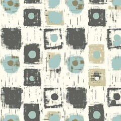 Abstract squares and circles in muted colors