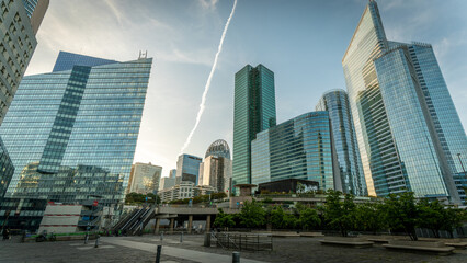 Buildings of La Défense in Paris in june 1st 2025
