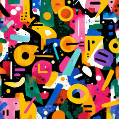 fun and colorful abstract art pattern