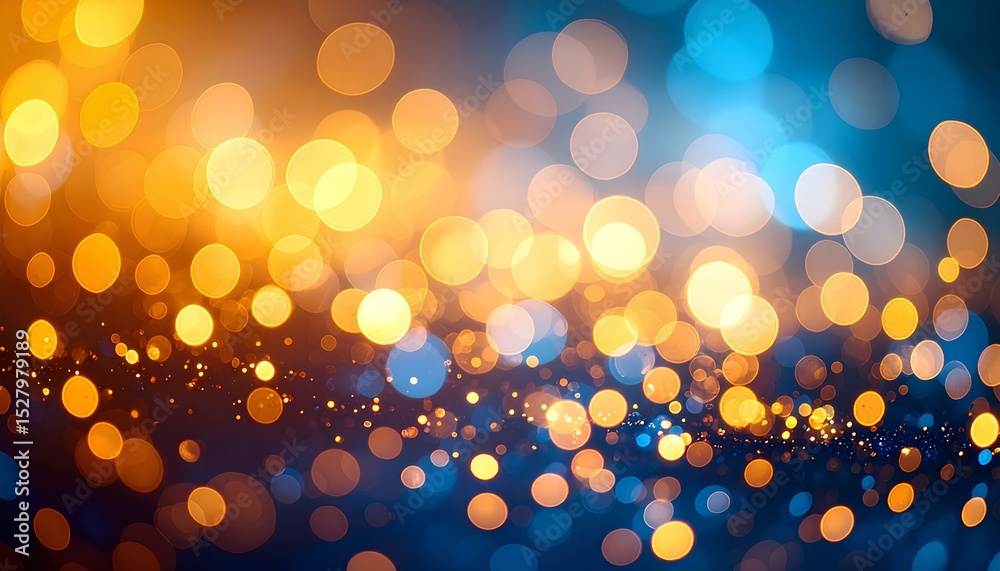 Poster abstract background with bokeh lights