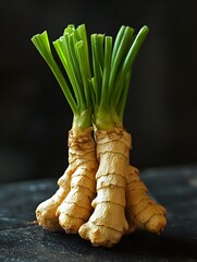 Fresh Green Onions Close-Up