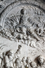 Saint Marien church. The Assumption of Mary into Heaven. Mezilles. France.