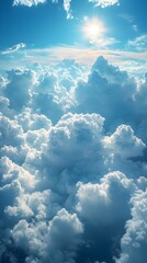 "Sunlight Breaking Through Clouds Over Ocean"