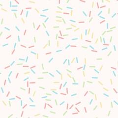 Colorful sprinkles banner background, colorful falling decorative sprinkles background

