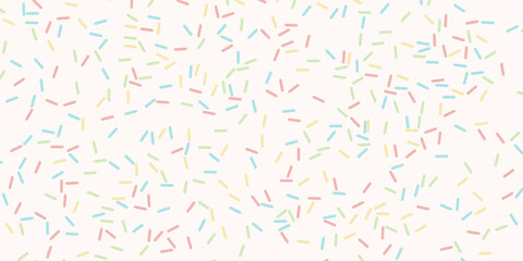 Colorful sprinkles banner background, colorful falling decorative sprinkles background
