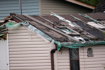 Dilaptidated cottage roof
